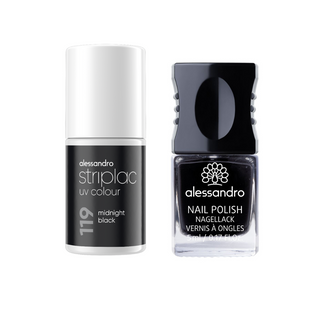 Midnight Black DUO: Striplac + nagellak