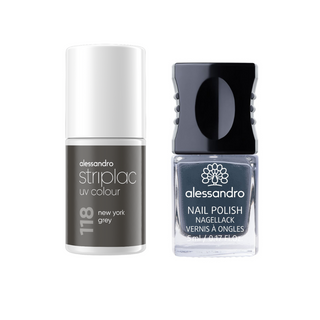 New York Grey DUO: Striplac + nagellak