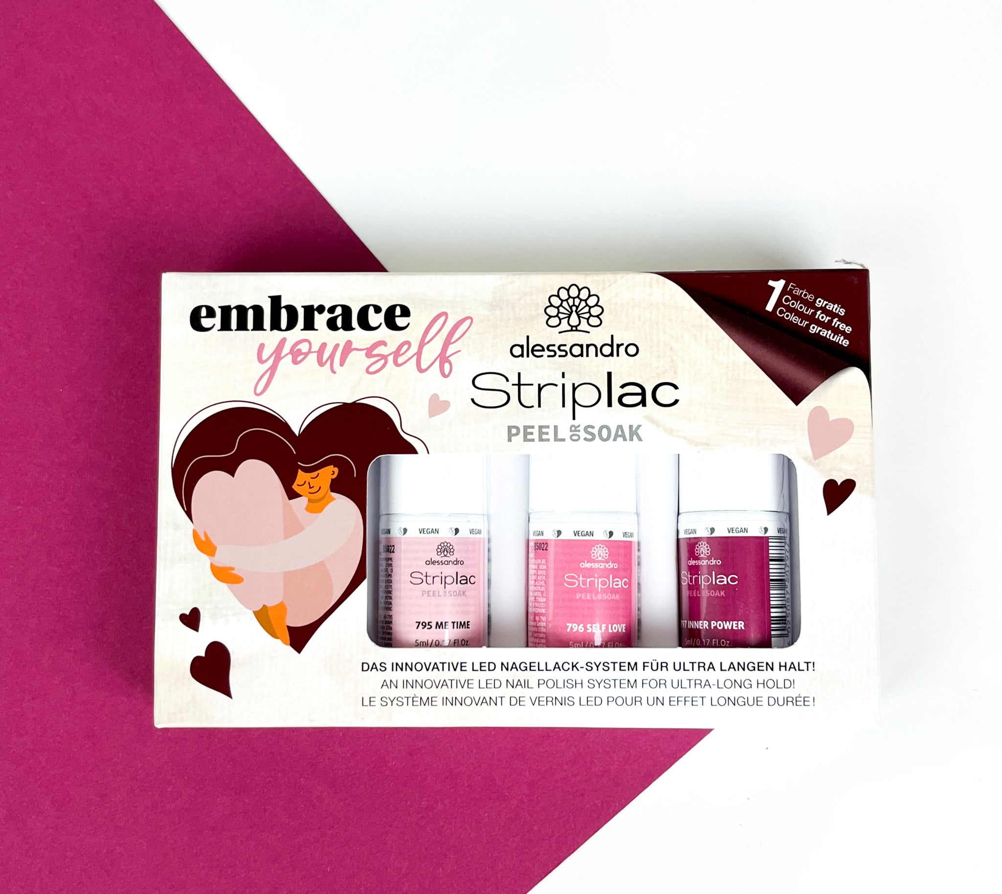 Striplac Set Embrace Yourself (2+1 gratis kleurtjes in de doos)