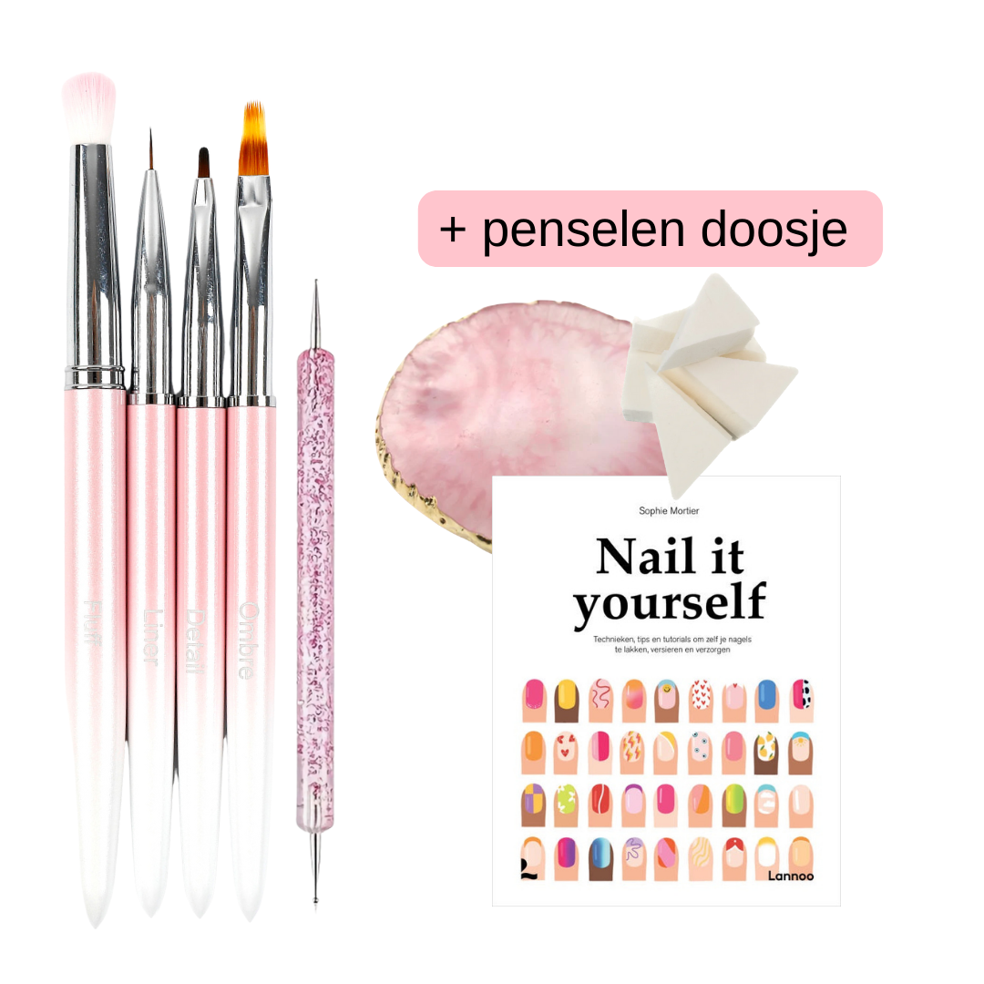 Nail it Yourself boek + Nail art deluxe set