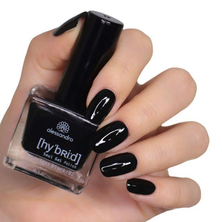 Hybrid nagellak Midnight Black 120