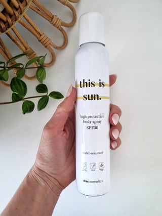 This is Sun Body Spray SPF30